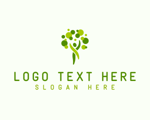 Abstract Human Tree logo