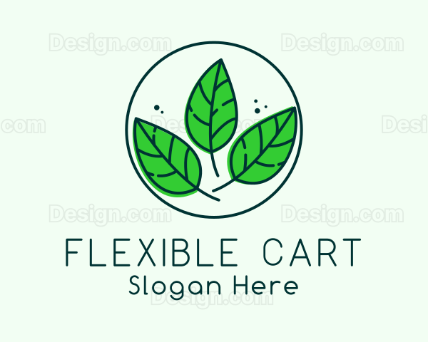 Natural Herbal Leaves Logo