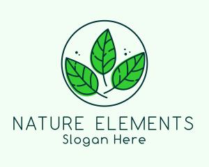 Natural Herbal Leaves logo design