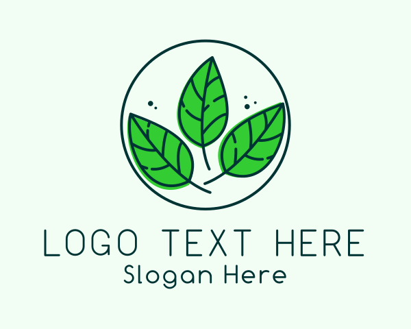 Natural Herbal Leaves logo