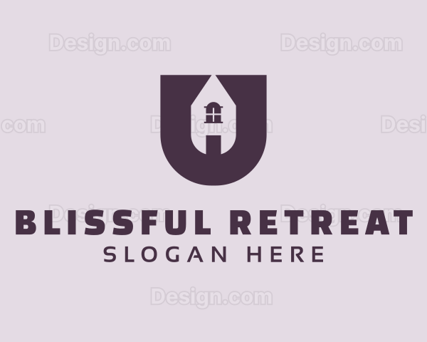 Residential Home Letter U Logo