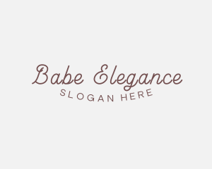 Elegant Cursive Business logo design