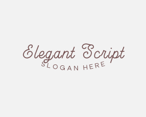 Elegant Cursive Business logo design