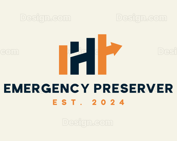 Business Arrow Letter H Logo