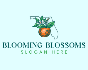 Orange Blossom Florida logo design