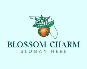 Orange Blossom Florida logo design