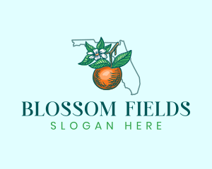 Orange Blossom Florida logo design