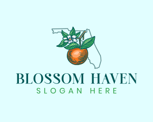 Orange Blossom Florida logo design