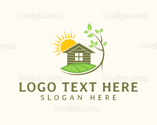 Home Landscaping Sun Logo