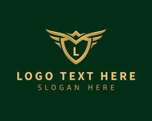 Security Shield Wings logo design