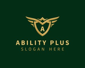 Security Shield Wings logo design