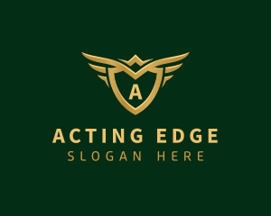 Security Shield Wings logo design