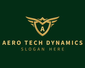 Security Shield Wings logo design