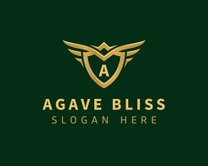 Security Shield Wings logo design