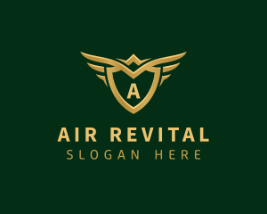 Security Shield Wings logo design