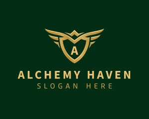 Security Shield Wings logo design