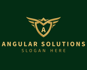 Security Shield Wings logo design