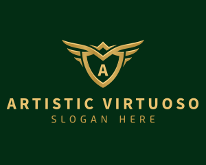 Security Shield Wings logo design