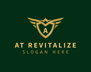 Security Shield Wings logo design