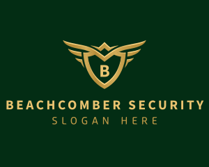 Security Shield Wings logo design