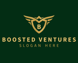 Security Shield Wings logo design