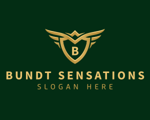 Security Shield Wings logo design