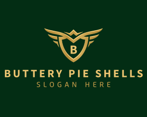 Security Shield Wings logo design