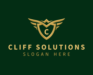 Security Shield Wings logo design