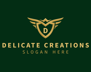 Security Shield Wings logo design