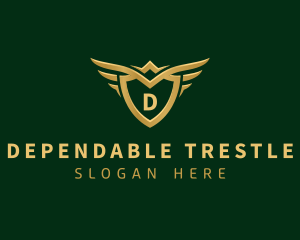 Security Shield Wings logo design