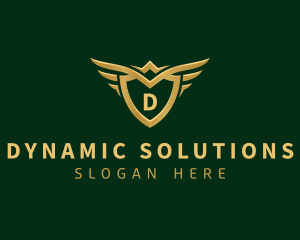 Security Shield Wings logo design