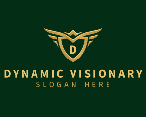 Security Shield Wings logo design