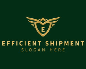 Security Shield Wings logo design