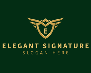 Security Shield Wings logo design