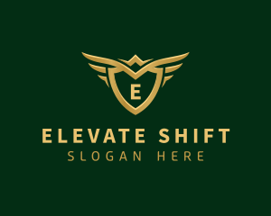 Security Shield Wings logo design