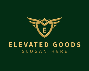 Security Shield Wings logo design