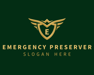 Security Shield Wings logo design