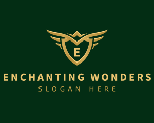 Security Shield Wings logo design