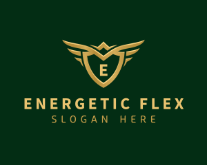 Security Shield Wings logo design