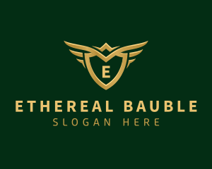 Security Shield Wings logo design