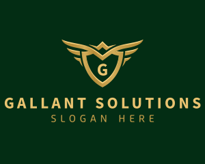 Security Shield Wings logo design