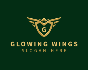 Security Shield Wings logo design