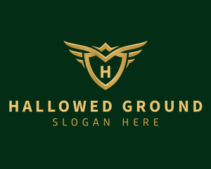 Security Shield Wings logo design