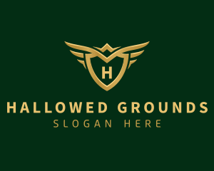 Security Shield Wings logo design