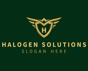 Security Shield Wings logo design