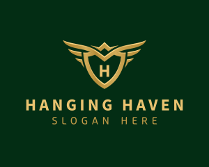 Security Shield Wings logo design