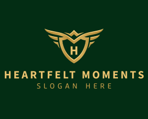 Security Shield Wings logo design