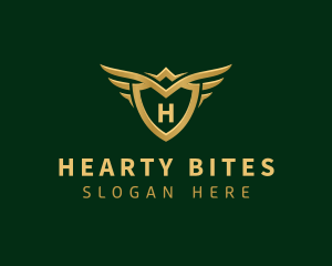 Security Shield Wings logo design