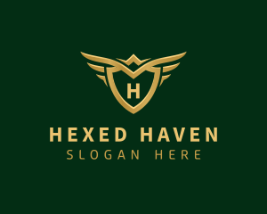 Security Shield Wings logo design