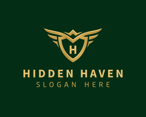 Security Shield Wings logo design